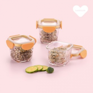 락앤락 리틀럽 바로한끼 더 안심 이유식용기 260ml 3p HA
