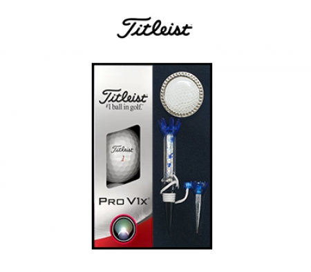 타이틀리스트 NEW PRO V1x 3구 볼마커 자석티 클립 세트 #2