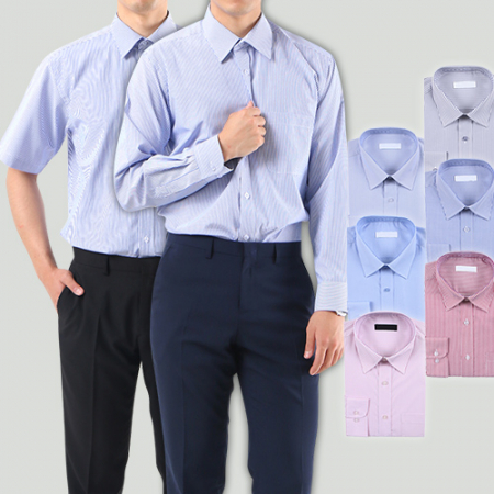 패턴 베이직 와이셔츠 (긴팔 or 반팔) // 남성용 #2