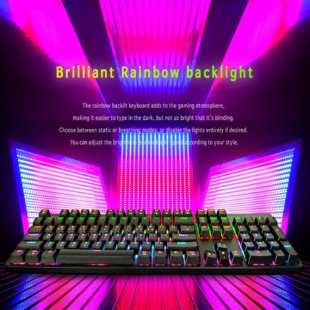 DOXX DX-GK50 기계식 게이밍 키보드, 레트로 적축 갈축 청축 LED 커스텀 매크로 저소음 자판 #3