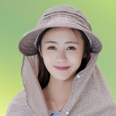 밀리어스 여름 자외선 차단 그늘막 햇빛 가리개 썬캡 모자 여성용