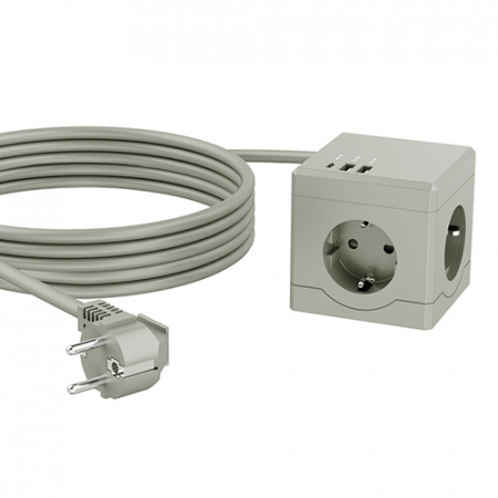 에코너 MT03 큐브 멀티탭 전선형 3m (3구/C타입/USB) #4