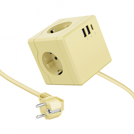 에코너 MT03 큐브 멀티탭 전선형 3m (3구/C타입/USB) #3