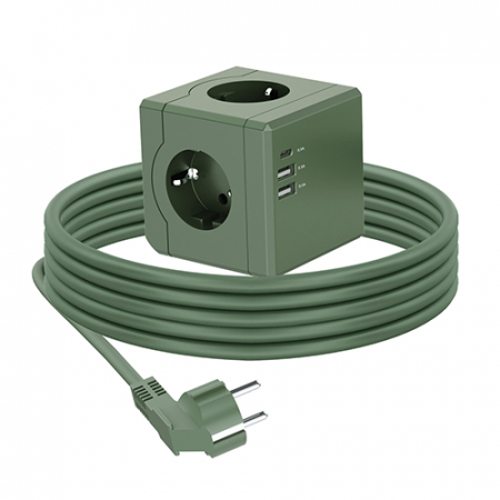 에코너 MT03 큐브 멀티탭 전선형 3m (3구/C타입/USB) #2