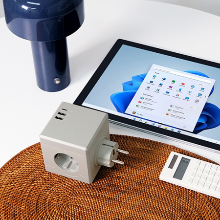 에코너 MT01 큐브 멀티탭 (3구/C타입/USB)-플러그형 #6