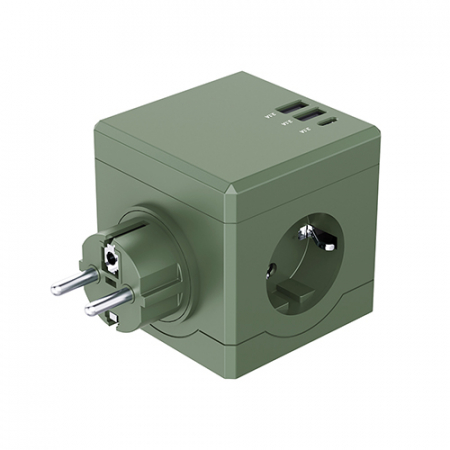 에코너 MT01 큐브 멀티탭 (3구/C타입/USB)-플러그형 #3