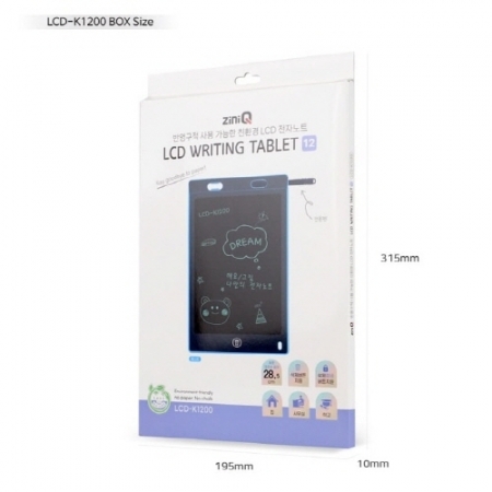 지니큐 12인치 전자노트 메모장 낙서장 그림판 드로잉패드 LCD-K1200 #5
