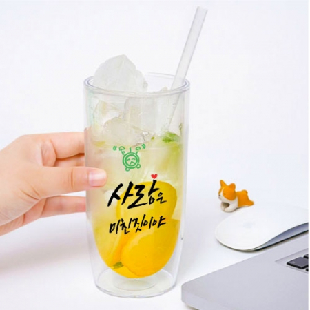 비어 더블바디 리유저블 냉온가능 이중 텀블러컵 500ml #3