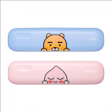 캐릭터 휴대용 칫솔보관 칫솔 살균기 블루, 핑크 #2