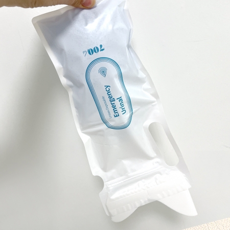 이프 비상용 소변기 700ml 일회용 이동식 소변봉투 세트 휴대용 화장실 1봉지(4P) #7