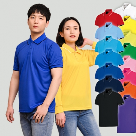 쿨론 라인 카라 폴로 반팔 긴팔 티셔츠 // 남자 여자 키즈 아동 #2