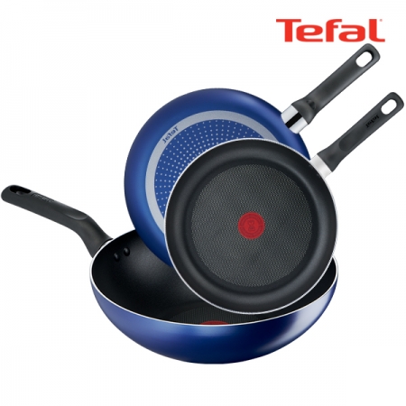 테팔 PTFE 미드나잇 블루 3종세트 (프라이팬 26cm + 28cm + 볶음팬 28cm) #2