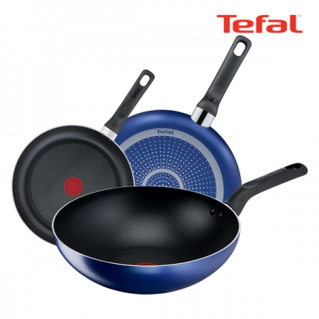 테팔 PTFE 미드나잇 블루 3종세트 (프라이팬 20cm + 28cm + 볶음팬 28cm) #4