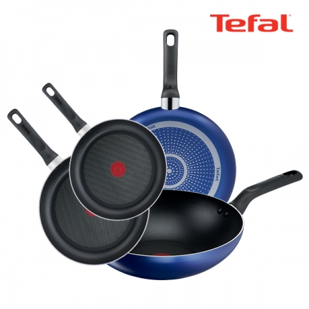테팔 PTFE 미드나잇 블루 4종세트 (프라이팬 20cm + 26cm + 28cm + 볶음팬 28cm) #3