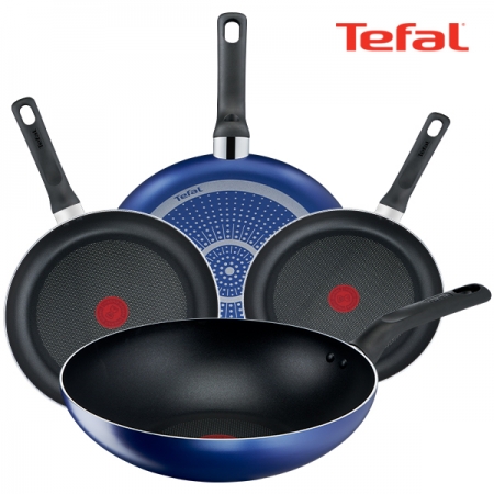 테팔 PTFE 미드나잇 블루 4종세트 (프라이팬 24cm + 26cm + 28cm + 볶음팬 28cm) #3