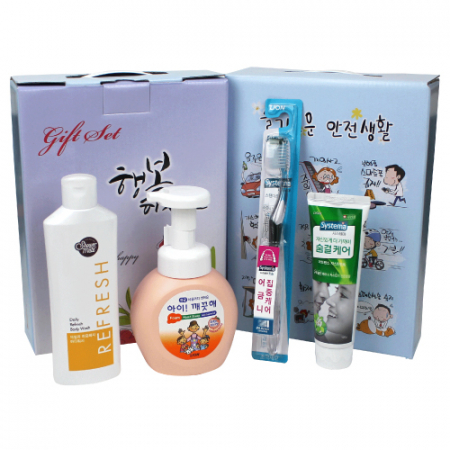 애경 샤워메이트 바디워시+아이깨끗해 핸드워시+시스테마 치약+시스테마 칫솔 4종세트 #2