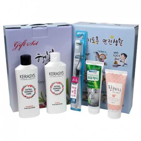 케라시스 샴푸+케라시스 린스+시스테마 치약+시스테마 칫솔+과일나라 핸드로션 5종세트 #2