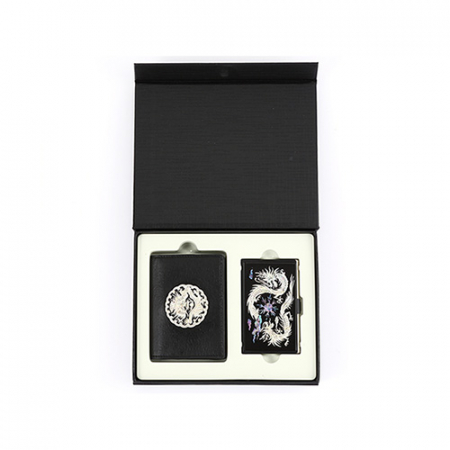 새라온 왕조실록 5호세트(곤룡포 한지 가죽 명함지갑+드레곤 나전 명함케이스) #2