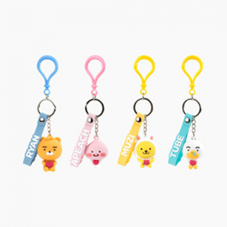 캐릭터 이니셜 포인트 실리콘 키링 #2