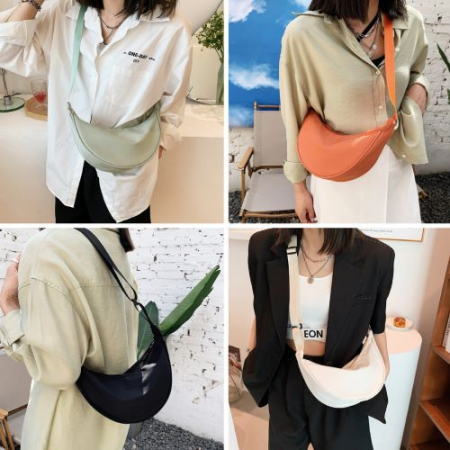 데일리 미니 반달 크로스백 4컬러 #3