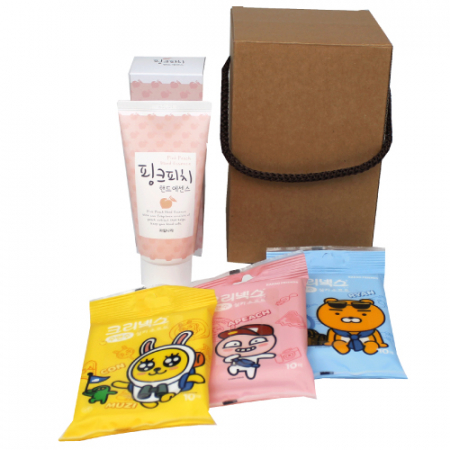 과일나라 핸드크림+카카오물티슈 10매 3P 세트 #2