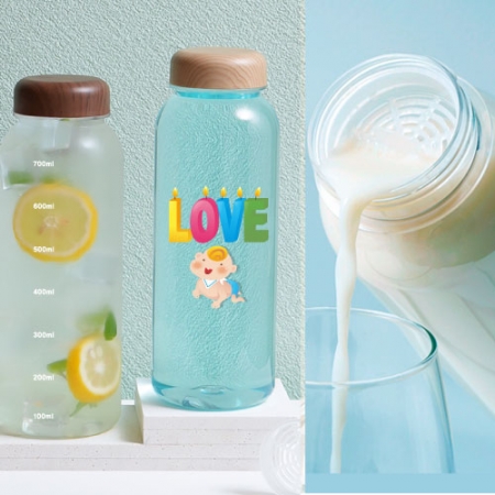 오보틀 1리터 대용량 우드 쉐이커 트라이탄 보틀 1000ml // 풀칼라가능 #2