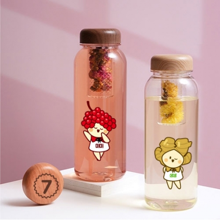 오보틀 1리터 대용량 우드 차망 트라이탄 보틀 1000ml // 풀칼라가능 #2