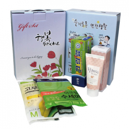 크린랩 소형+과일나라 핸드크림+면코팅 고무장갑+크린랩 아크릴수세미 세트 #2