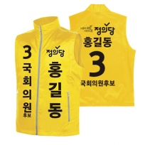 정의당 선거 조끼