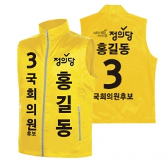 정의당 선거 조끼