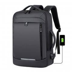 터틀백 노트북 백팩 17인치 확장형, 대용량 폭조절 캐리어 결합스트랩