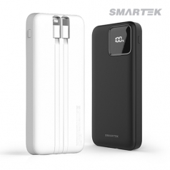 스마텍 20w 10,000mAh 2in1 케이블 일체형 보조배터리 STPB-CB1