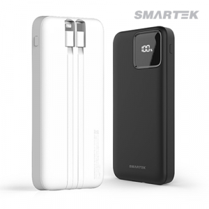 스마텍 20w 10,000mAh 2in1 케이블 일체형 보조배터리 STPB-CB1