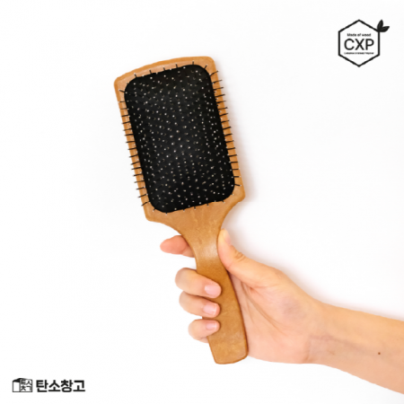 J19 제로웨이스트 목재 소프트 빗 (라운드/스퀘어 브러쉬) #2