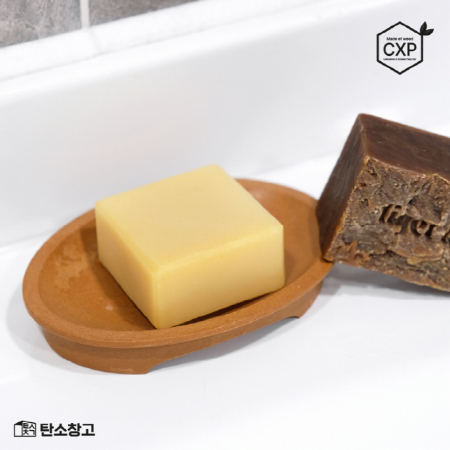 J08 제로웨이스트 목재 라운드 비누받침 1P #2