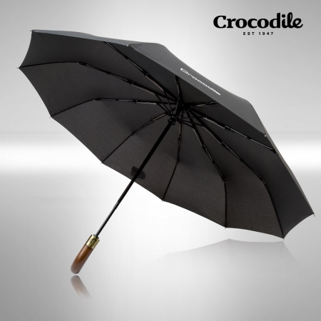 크로커다일 3단 60X10K 우드 곡자 전자동 우산 #3