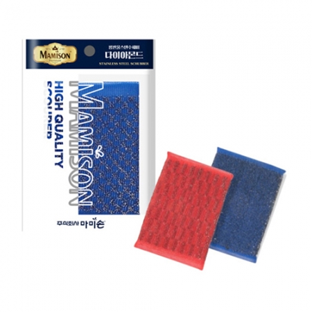 마미손 평판수세미 2종 (다이아/민무늬) #2