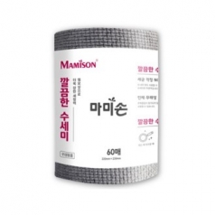 마미손 깔끄미 싹싹 돌돌이 롤타입 수세미 60매