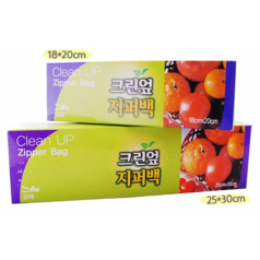 크린업 지퍼백 18cmx22cm 20매