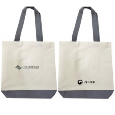 웨빙끈 그레이 배색 36CM 두꺼운에코백