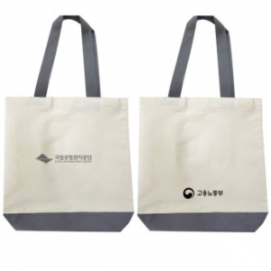 웨빙끈 그레이 배색 36CM 두꺼운에코백