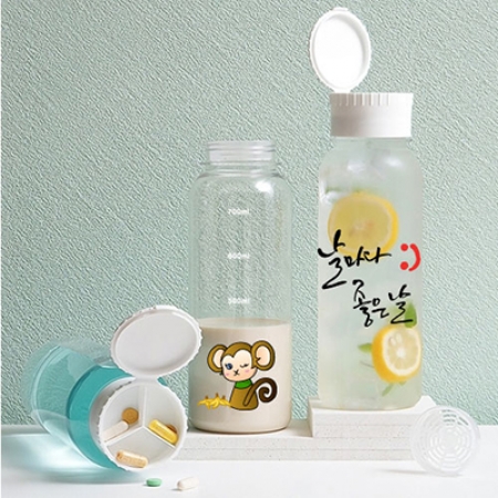 오보틀 1리터 대용량 알약 쉐이커 트라이탄 보틀 1000ml // 풀칼라 가능 #3