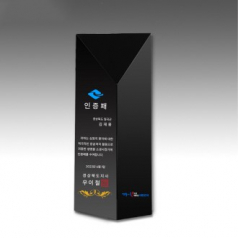 [트라포] 블랙 사각기둥 감사패 TR118A 50*50