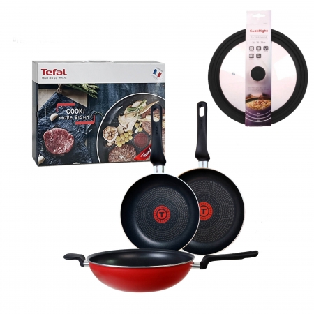 테팔 쿡라이트 프라이팬 20cm+프라이팬 24cm+궁중팬 30cm+멀티뚜껑 블랙, 꾸준히 잘 나가는 프리미엄 프라이팬 #2