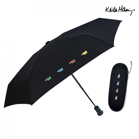 키스해링 미니퍼피 파스텔 5단 암막 양우산, 초미니 #8