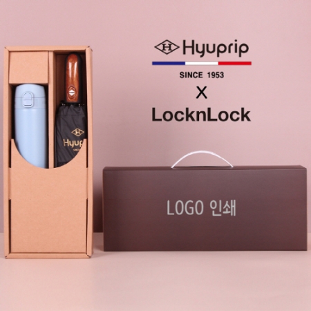 협립 완전자동 3단 70 골프우산 + 락앤락 슬림핏 원터치 400ml 텀블러세트 #2