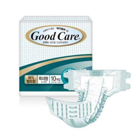 팬티형 겉기저귀 굿케어 성인용 위생팬티 요실금 환자용 치매노인 위생패드 와이드 매직벨트형 특대형 1팩 10매 #2