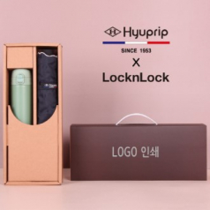 협립양산 블루라벨 리본웨이브 양우산+락앤락 슬림핏 원터치 400ml 텀블러세트