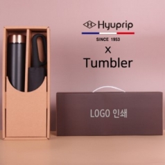 협립 3단 슈퍼텐 10K 초고밀도 카라비너 완전 자동우산, 양산+로나 이중진공 500ml 텀블러세트