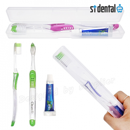 큐빅ㅡ알파6호 파스텔클린 칫솔치약세트 미니케이스 페리오5g #2